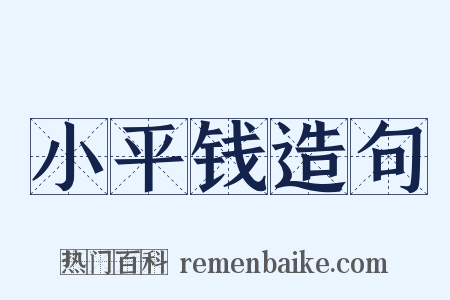 小平钱造句是什么意思的图片